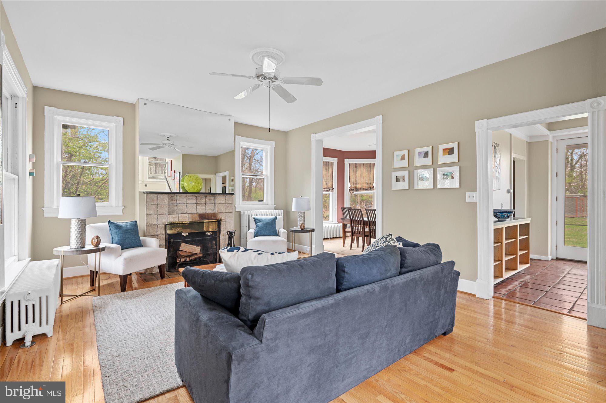 7210 Blair Road Northwest Washington, DC 20012 - Photo 7 of 36 Light Filled Living Room