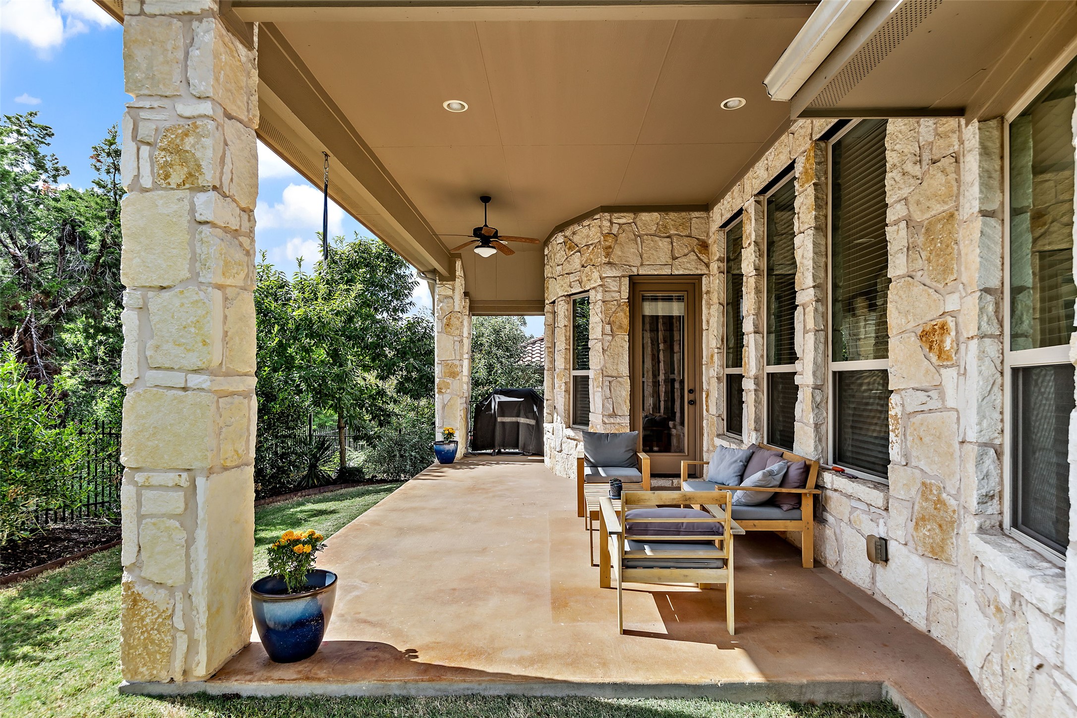 106 Maxwell Way Austin, TX 78738 - Photo 23 of 40 Private covered patio for entertaining