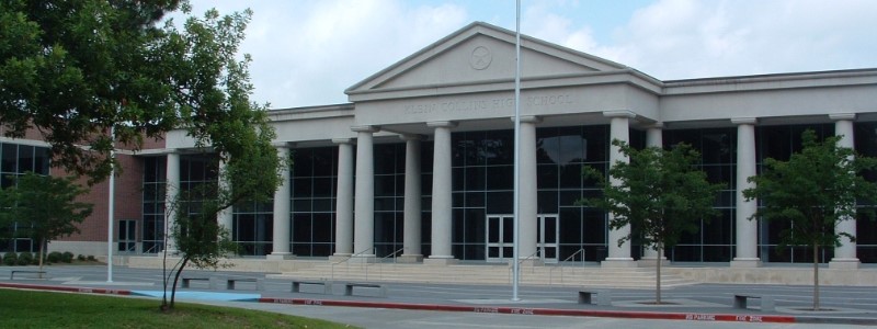 3315 Candleridge Drive Spring, TX 77388 - Photo 17 of 25 Nestled in a vibrant community, this home offers proximity to the impressive Klein Collins High School, featuring a grand facade with modern architectural elements, perfect for families prioritizing education and style.
