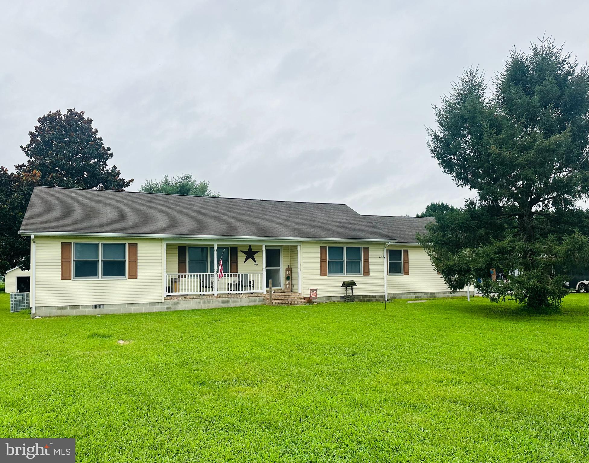 a house that has a yard