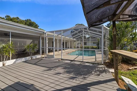 a view of a house with a patio