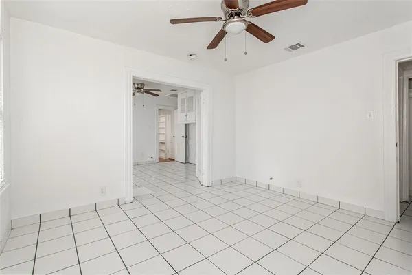 a view of an empty room
