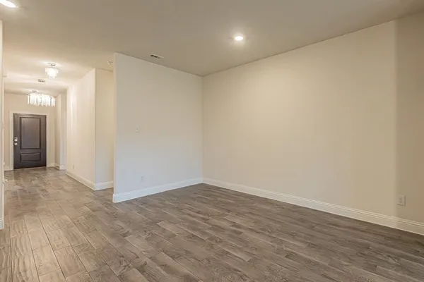 a view of an empty room