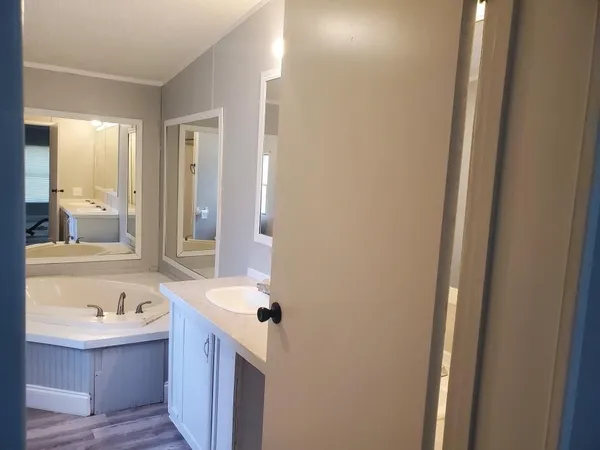 a bathroom with a sink and a bathtub
