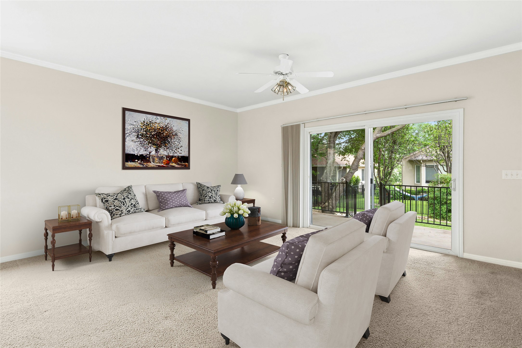 402 Colorado River Road Georgetown, TX 78633 - Photo 5 of 32 Living Room: Virtually Staged