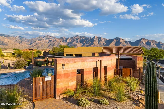 a view of a patio with couches chairs and a potted plant