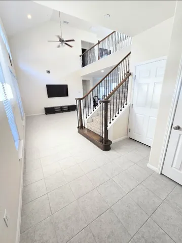 a view of entryway with a front door