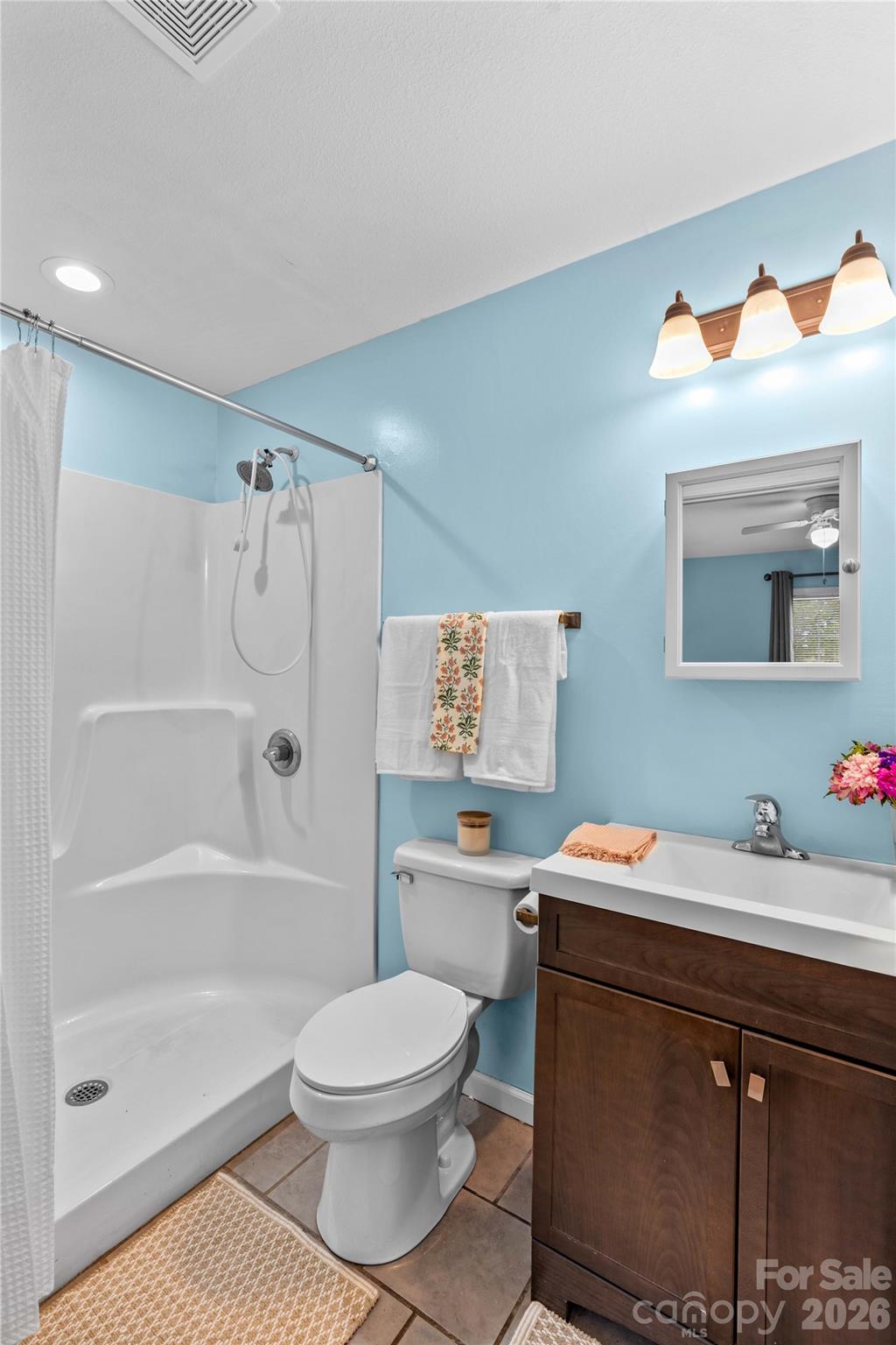 1026 Blue Ridge Ventures Morganton, NC 28655 - Photo 18 of 28 a bathroom with a sink toilet vanity and shower