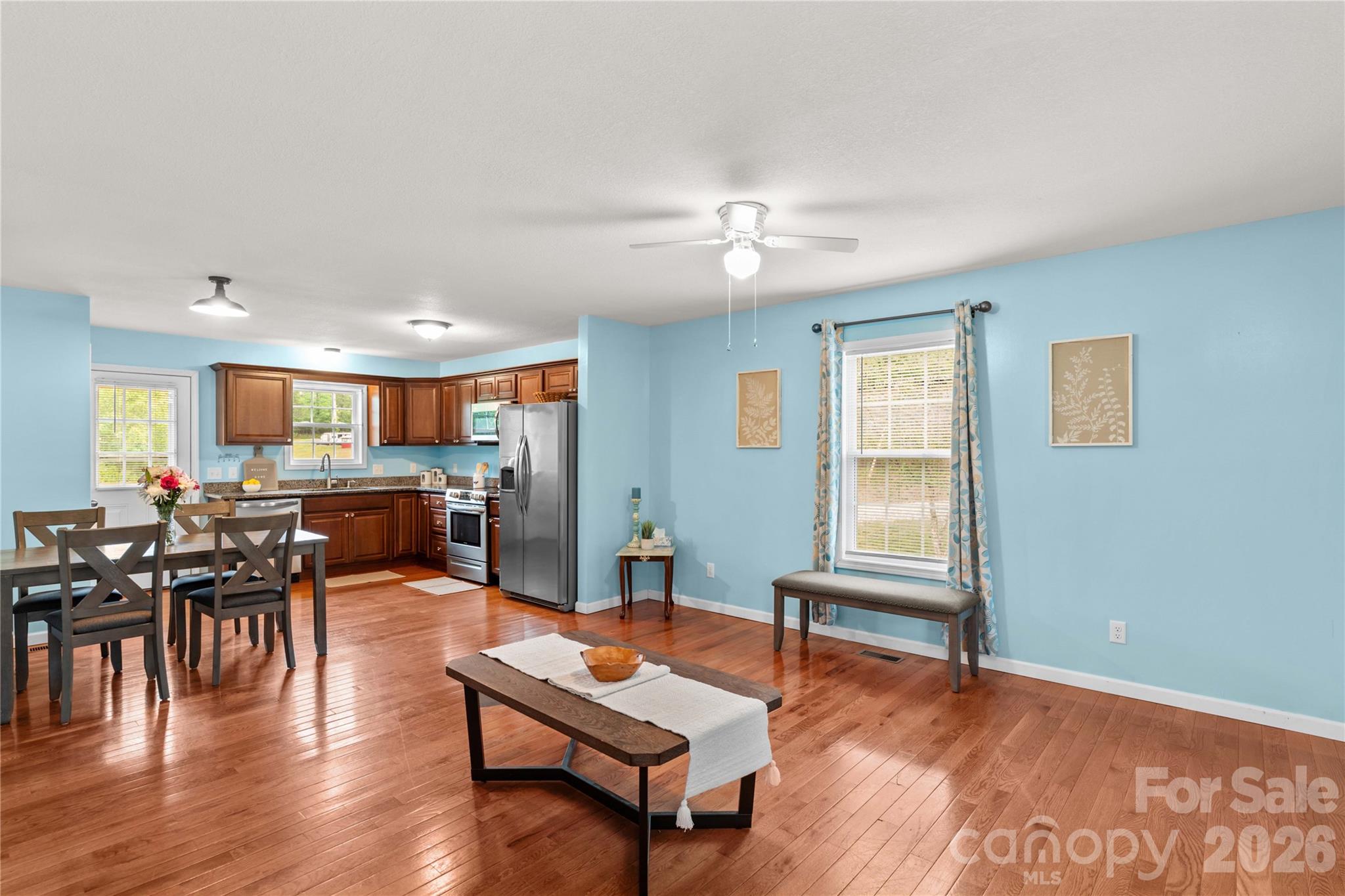 1026 Blue Ridge Ventures Morganton, NC 28655 - Photo 8 of 28 a living room with furniture and wooden floor