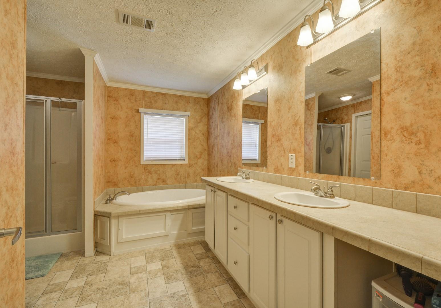 423 Hargis Road Bumpus Mills, TN 37028 - Photo 7 of 24 Master bathroom Garden tub and separate shower double sink