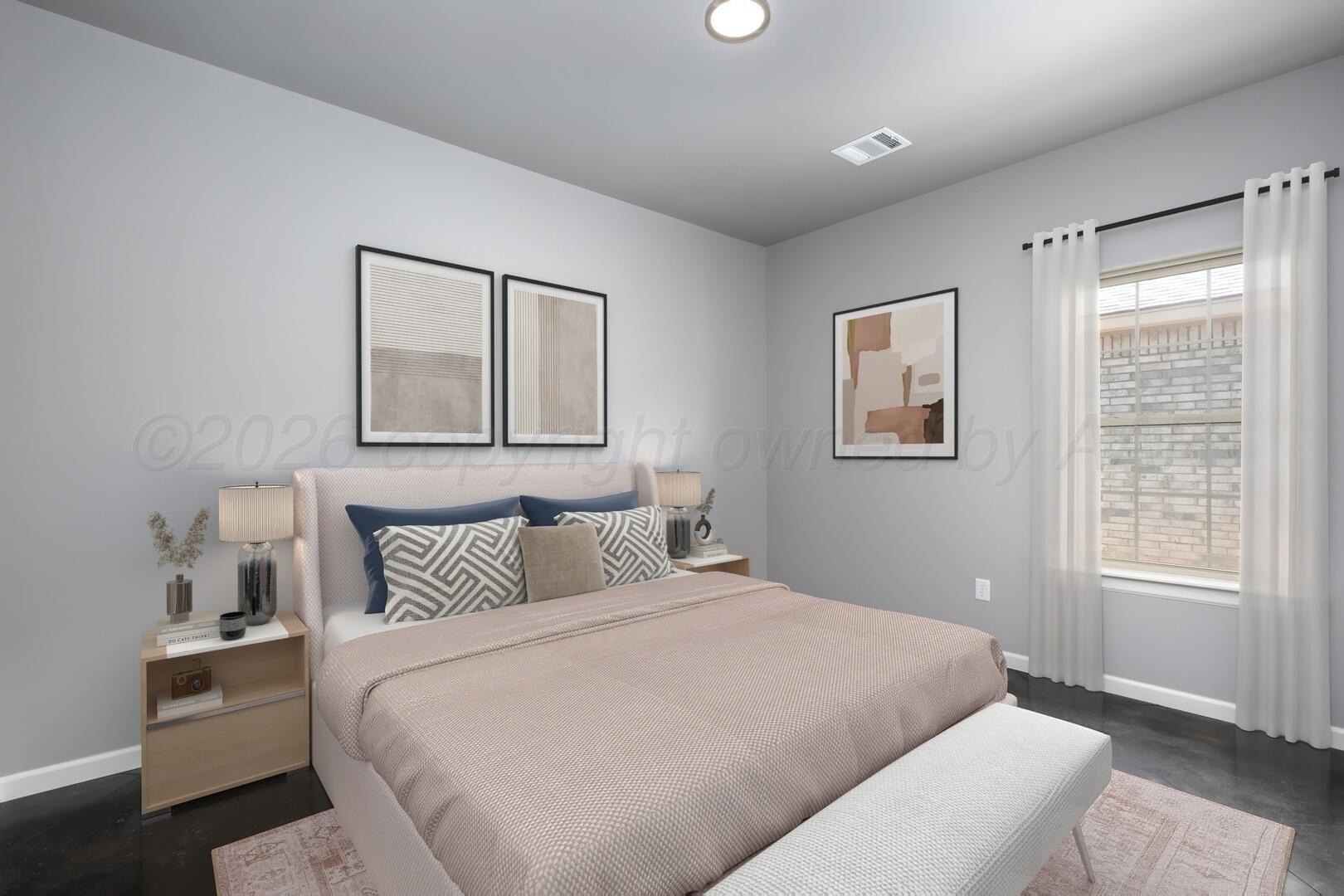 10307 Ruse Street Amarillo, TX 79118 - Photo 10 of 23 a bedroom with a large bed and a window