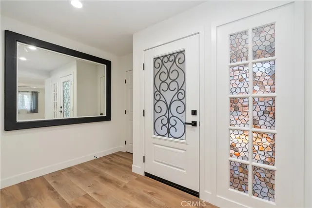 a view of front door