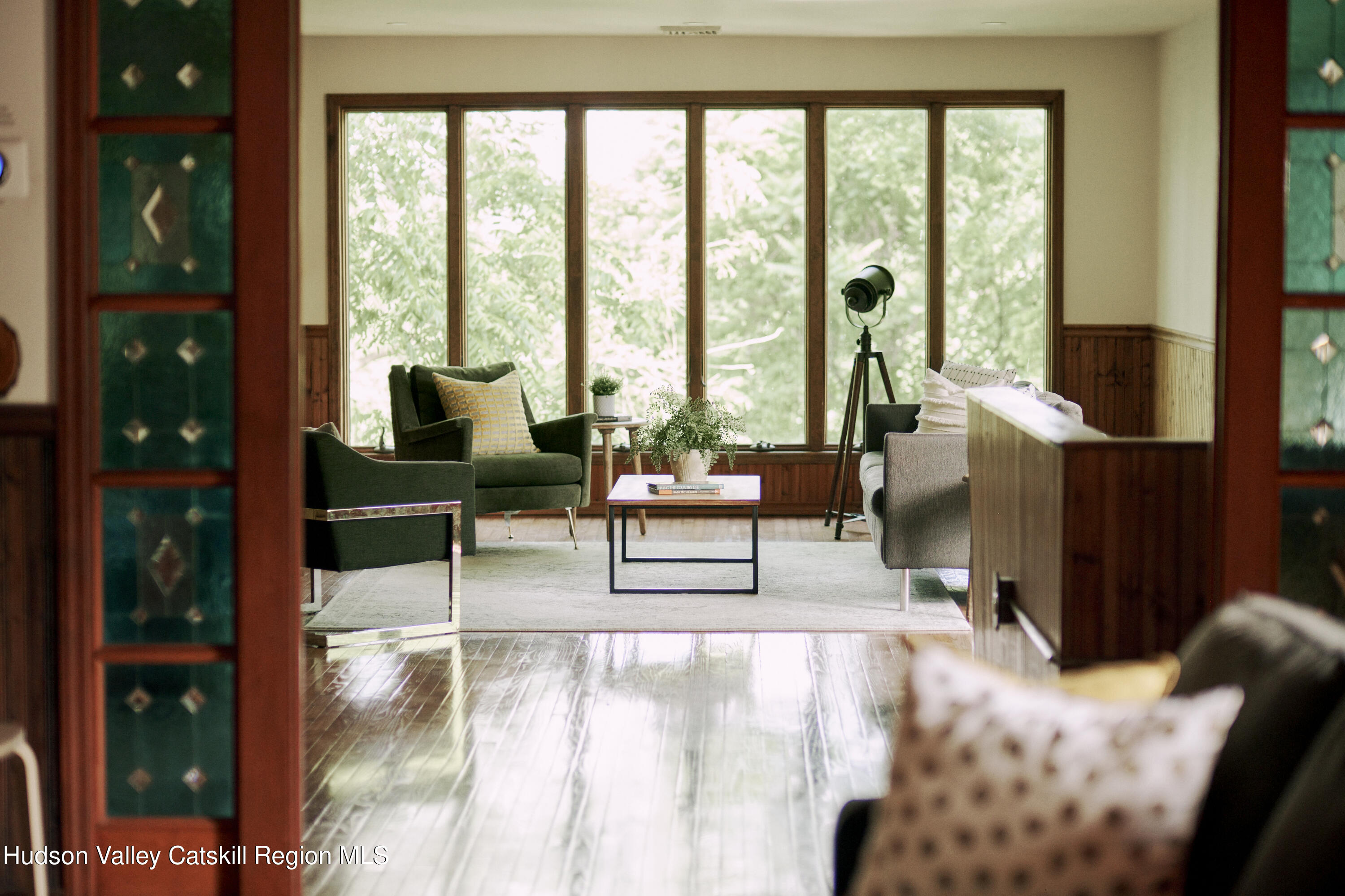 284 Dewitt Mills Road Kingston, NY 12401 - Photo 12 of 36 a living room with furniture and large windows