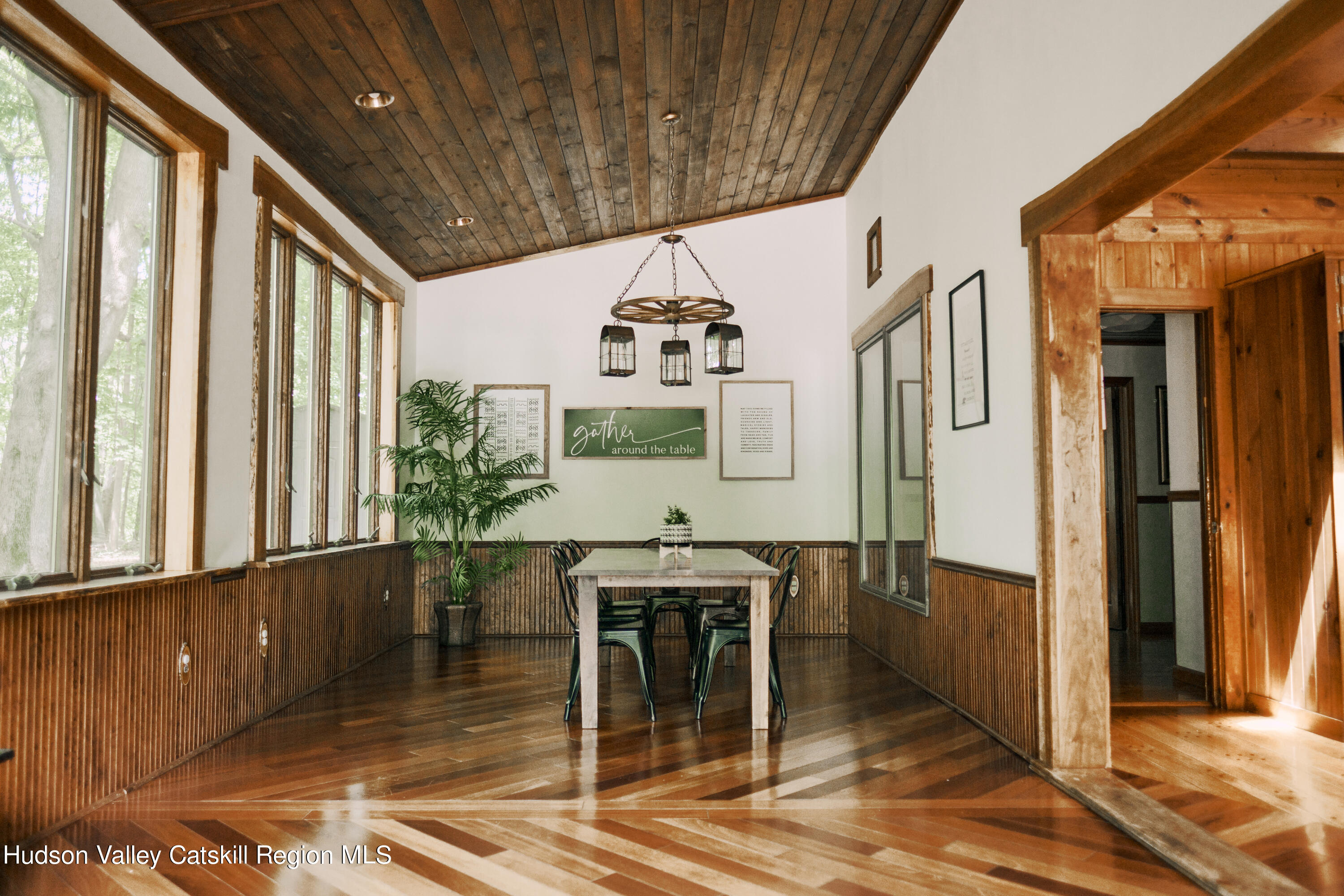 284 Dewitt Mills Road Kingston, NY 12401 - Photo 5 of 36 a balcony view with table and chairs