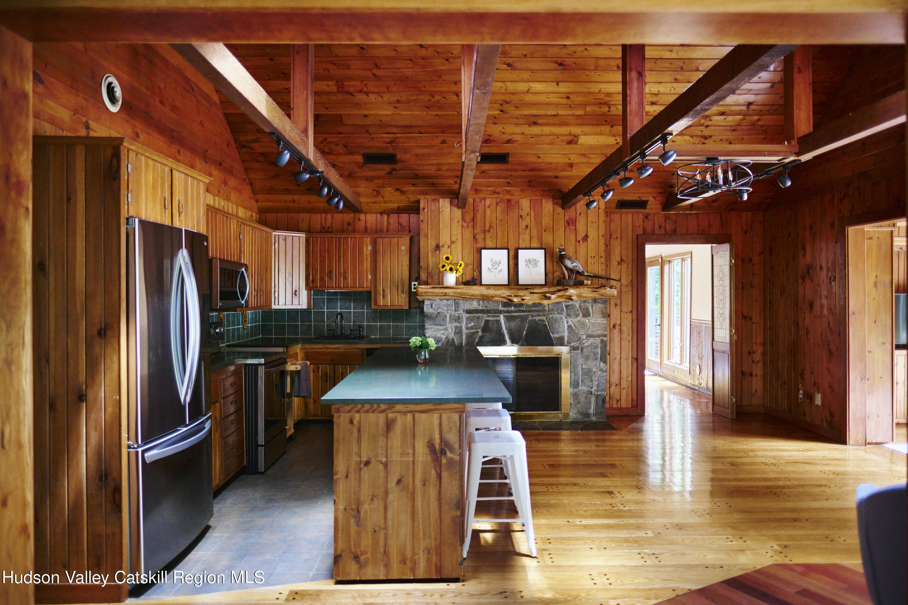 284 Dewitt Mills Road Kingston, NY 12401 - Photo 6 of 36 a kitchen with stainless steel appliances granite countertop a refrigerator and a stove