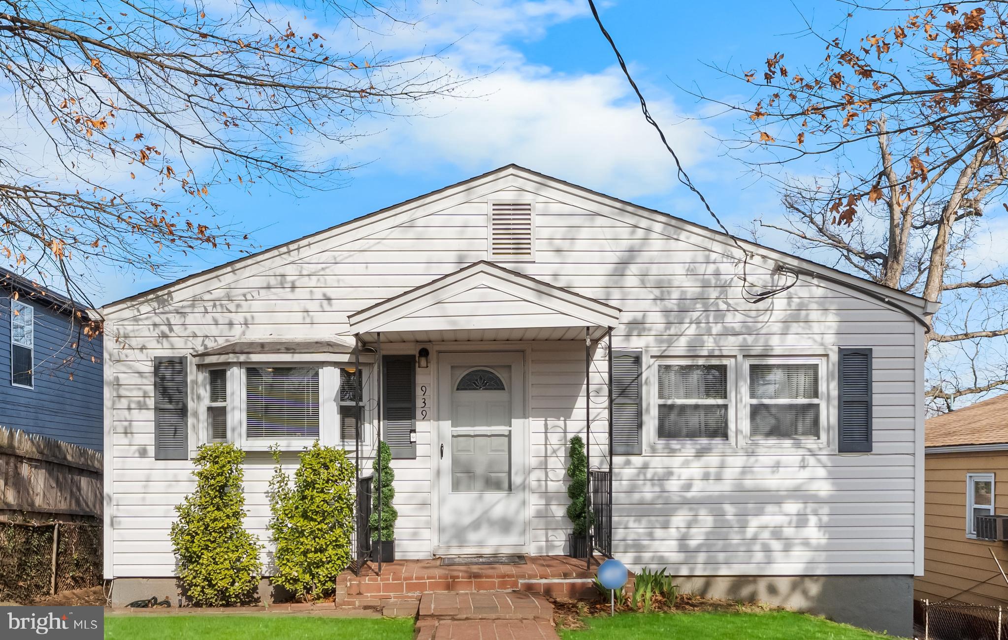 a front view of a house