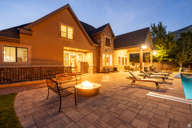 687 South 2080th Street East Springville, UT 84663 - Photo 149 of 149 Expansive paver patio with a built-in fire pit