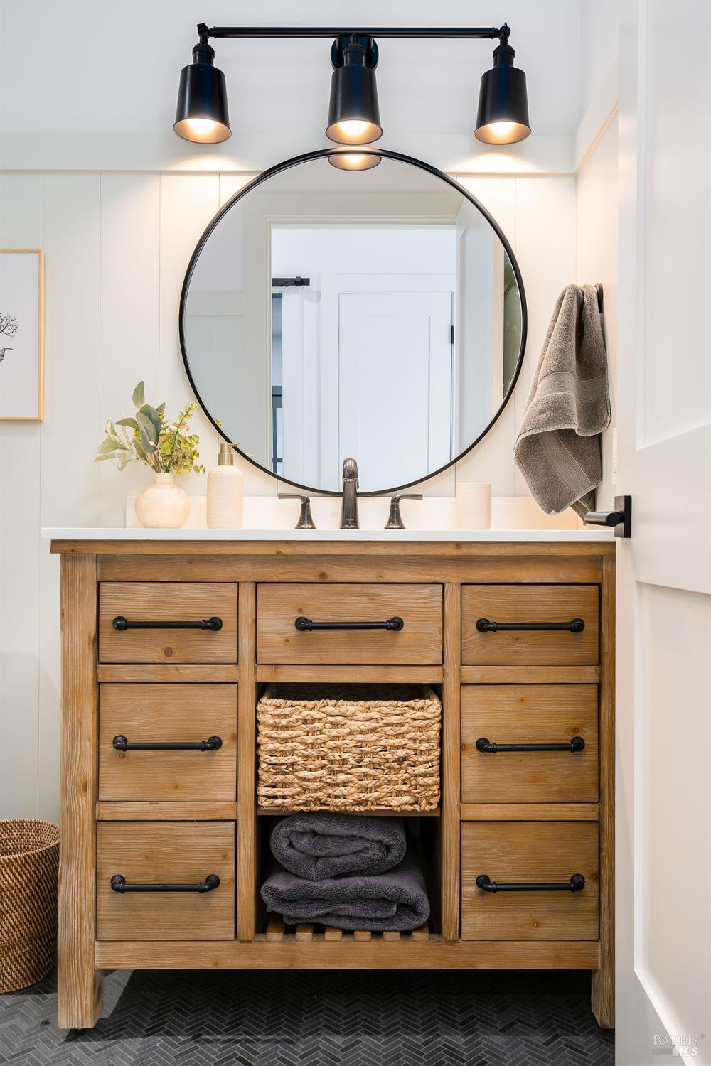 5400 Wragg Canyon Road Napa, CA 94558 - Photo 44 of 68 a kitchen with a stove and a mirror