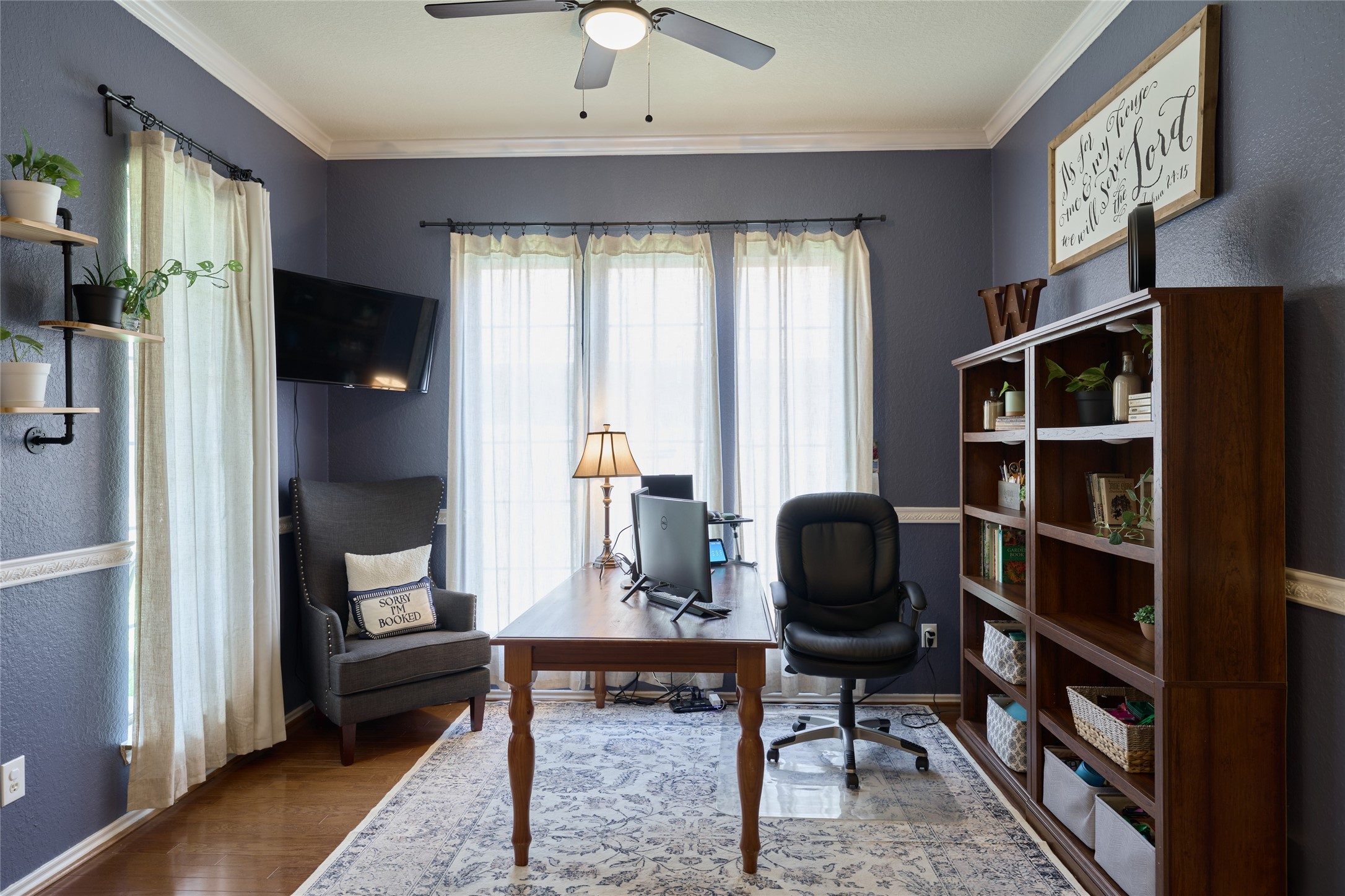 28322 Madelin Manor Lane Spring, TX 77386 - Photo 9 of 46 a view of a workspace with furniture and a window