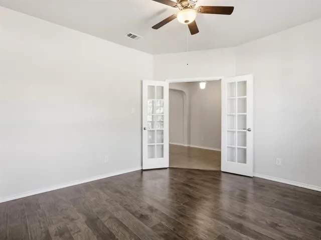 wooden floor in an empty room