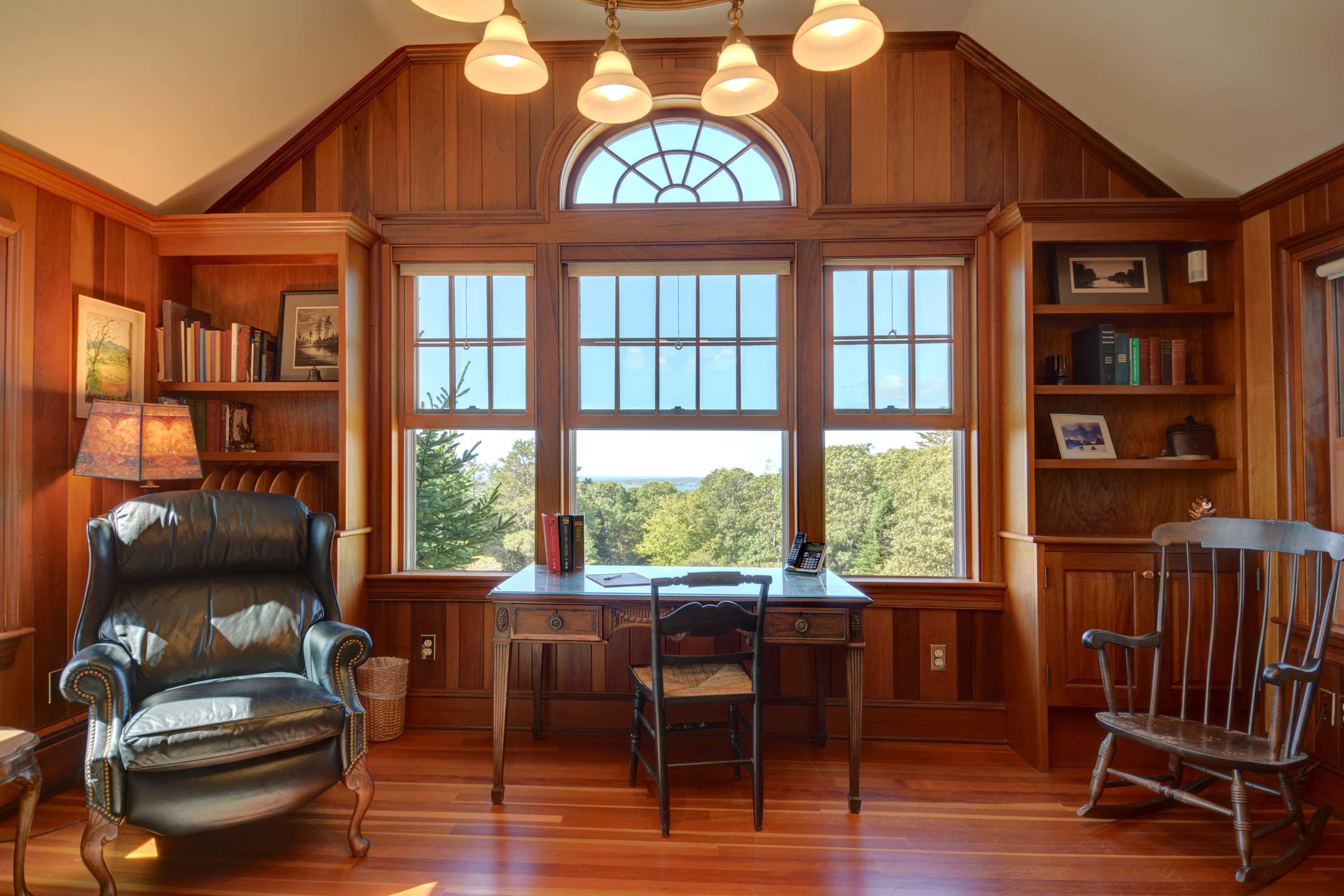 17 High Mark Road Chilmark, MA 02535 - Photo 12 of 52 a view of a livingroom with furniture staircase and a window
