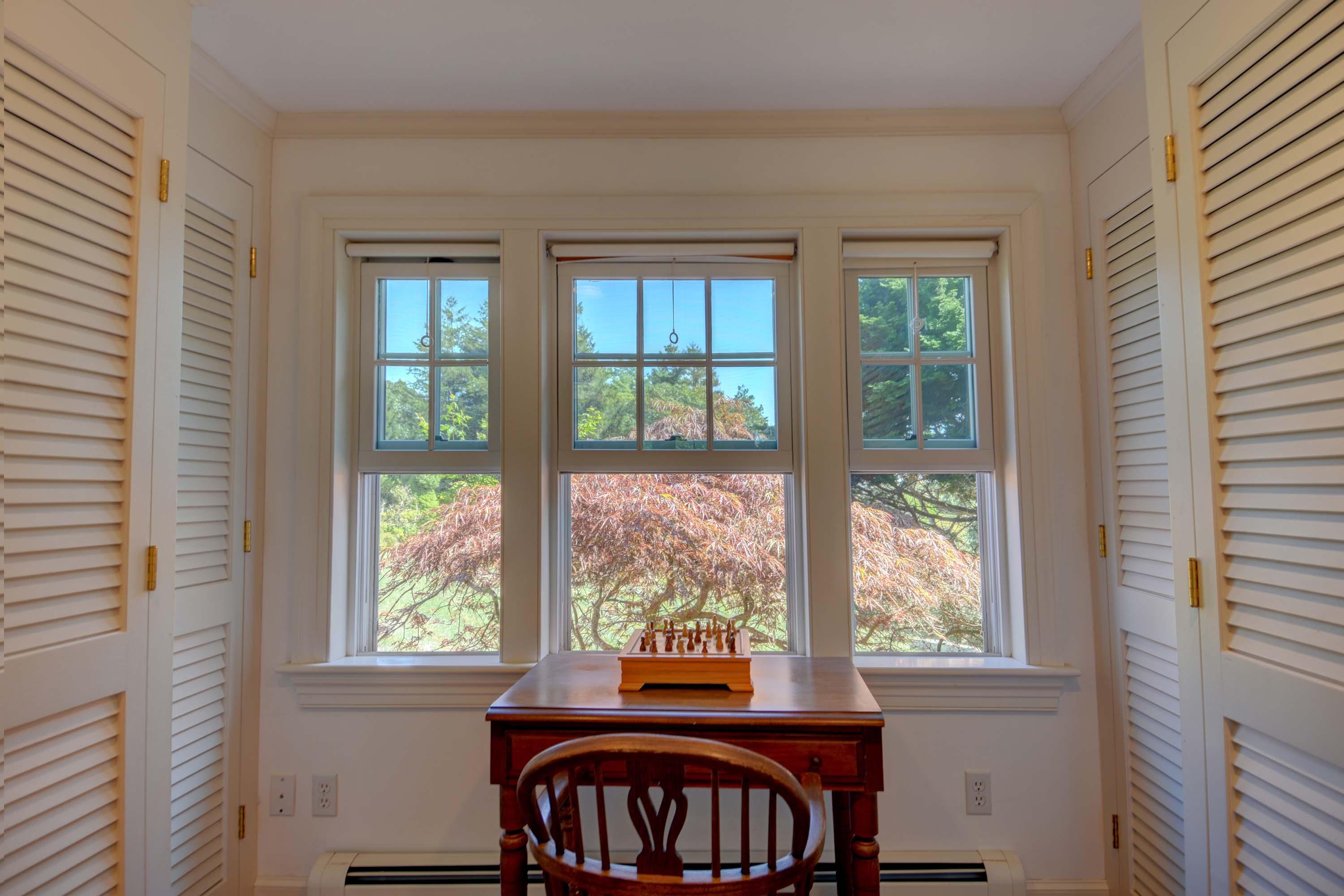 17 High Mark Road Chilmark, MA 02535 - Photo 14 of 52 a view of a room that has a bed and a window