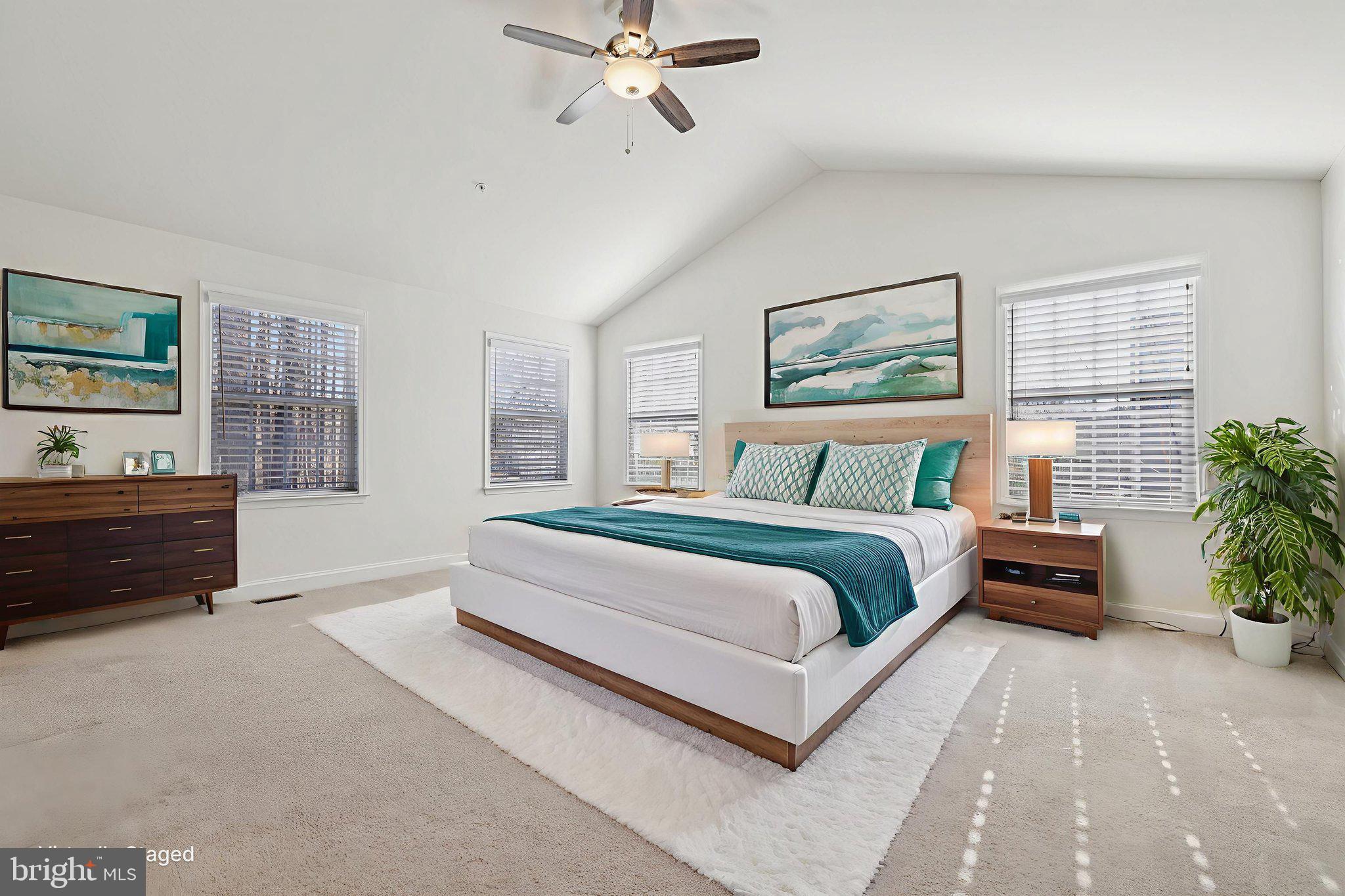 10807 Timber View Way Columbia, MD 21044 - Photo 27 of 72 Master Bedroom with Vaulted Ceiling's
