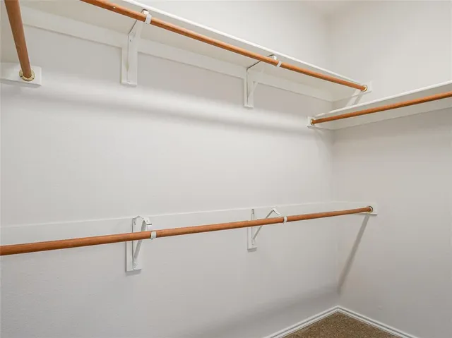 a close up view of racks on the wall