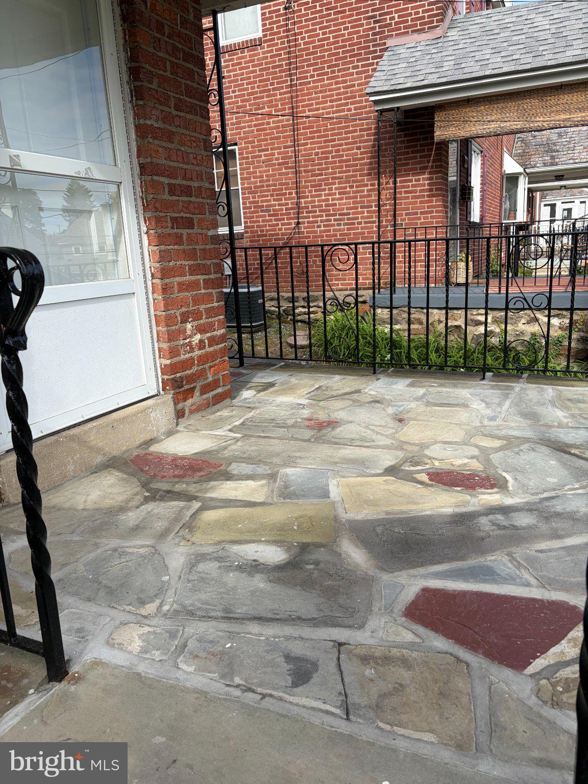 Flagstone front porch