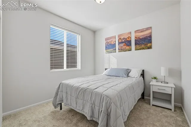 a view of a closet in a room