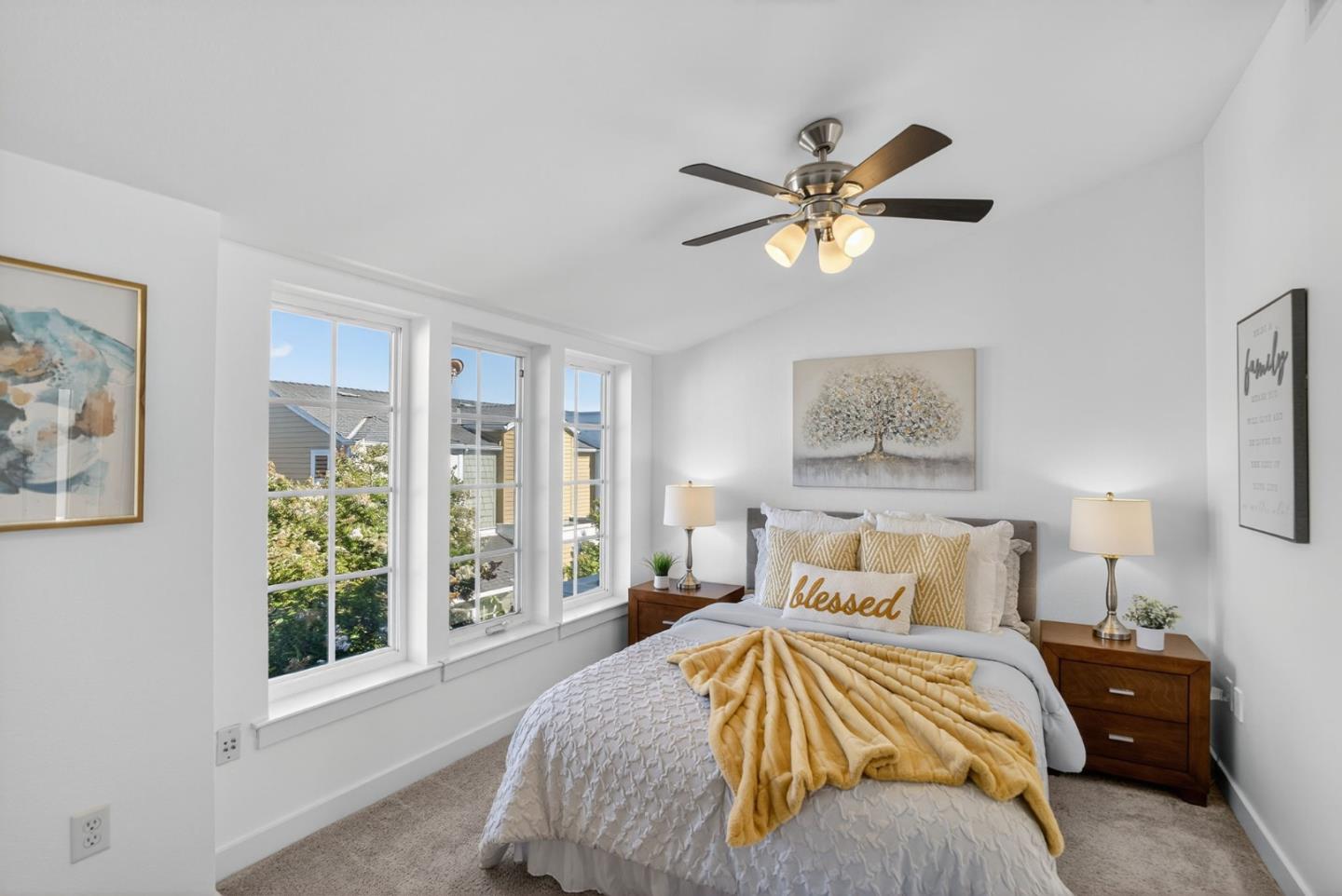 236 Grayson Terrace San Jose, CA 95126 - Photo 18 of 40 a bedroom with a large bed and a window