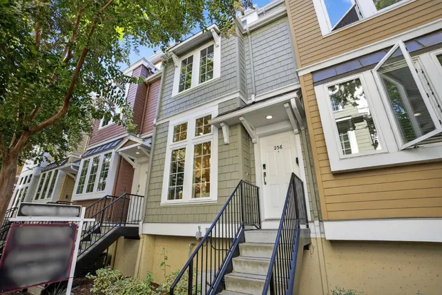 a view of a building with many windows