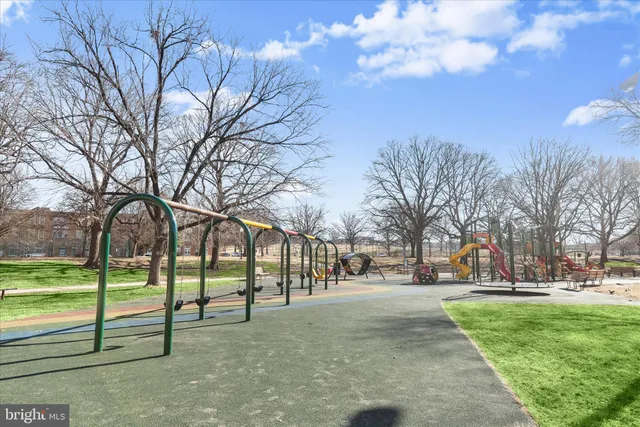 a view of park with tree