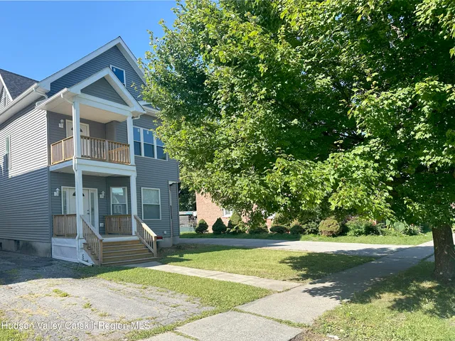 a view of a house with many windows