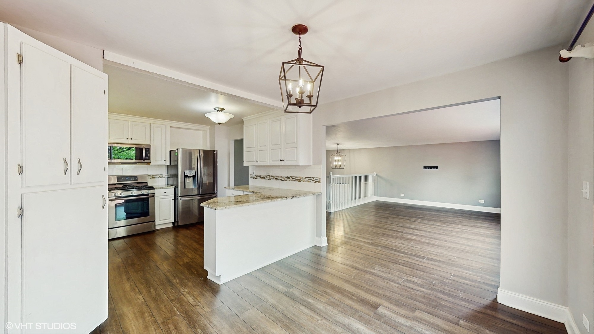 2525 Ridge Road Aurora, IL 60504 - Photo 2 of 36 a view of a kitchen with wooden floor electronic appliances and window