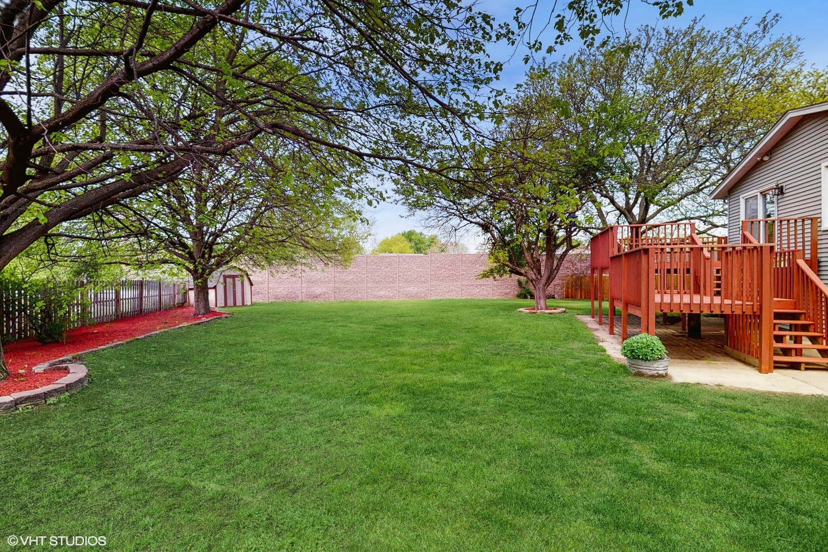 2525 Ridge Road Aurora, IL 60504 - Photo 33 of 36 a view of backyard with swimming pool and large trees
