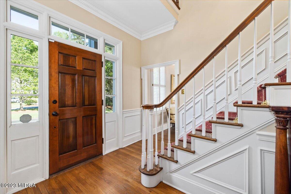 1158 St Andrews Drive Macon, GA 31210 - Photo 53 of 79 a view of staircase with wooden floor and floors