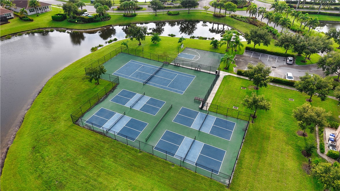1782 Berkshire Circle Southwest Vero Beach, FL 32968 - Photo 34 of 35 an aerial view of a house with a lake view