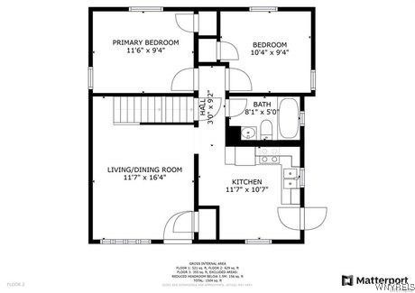 17 Houston Street Buffalo, NY 14220 - Photo 15 of 15 Floor plan