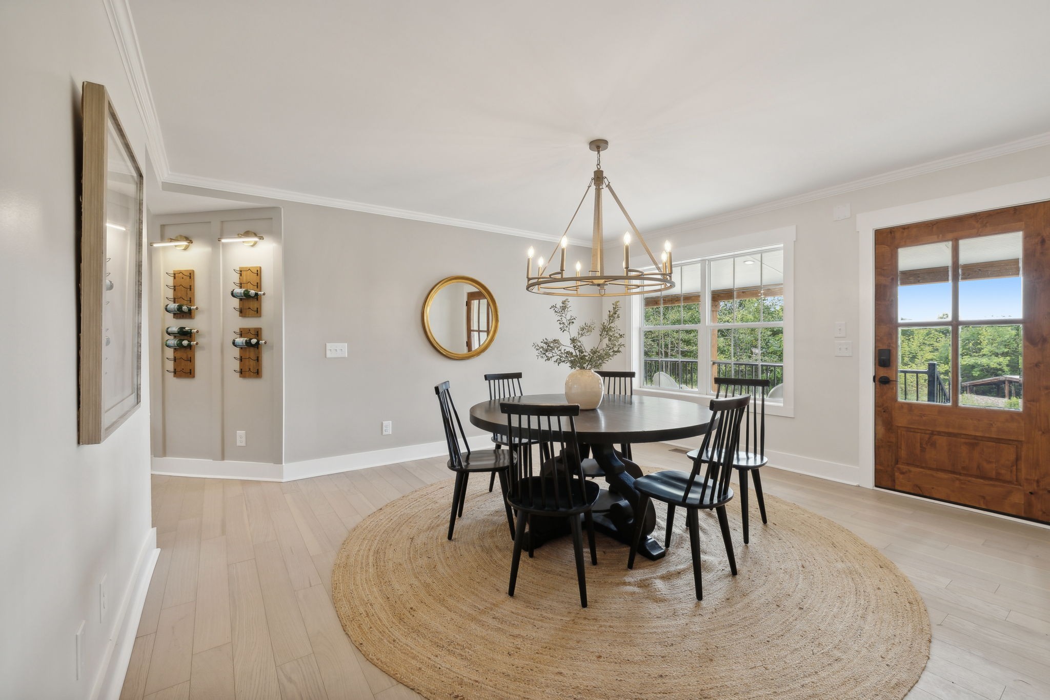 4739 Beech Log Road Lebanon, TN 37090 - Photo 3 of 33 a view of a dining room and livingroom with furniture window and wooden floor