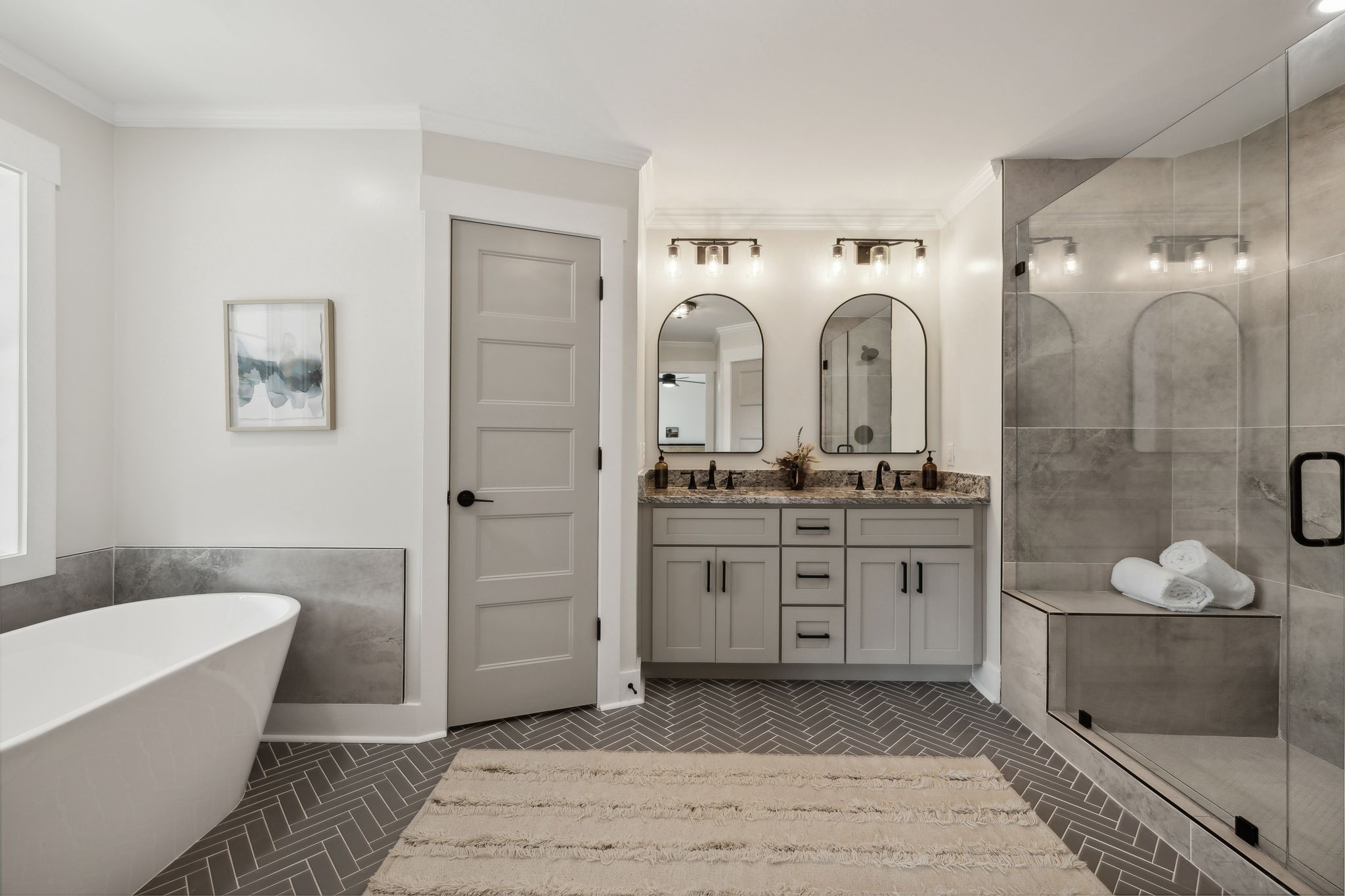 4739 Beech Log Road Lebanon, TN 37090 - Photo 5 of 33 a spacious bathroom with a granite countertop sink mirror and bathtub