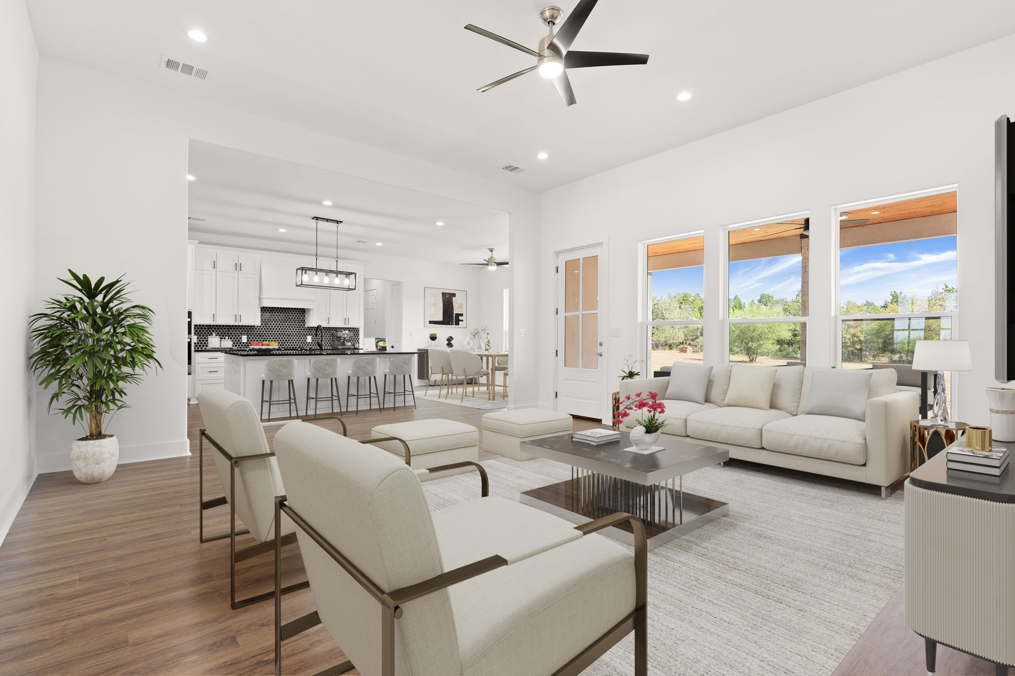 1035 Brandywine Court Elgin, TX 78621 - Photo 5 of 26 a living room with furniture and a large window