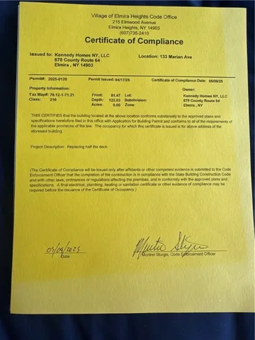 $299,000 | 133 Marian Avenue, Elmira, NY 14903