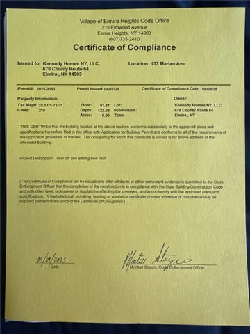 $299,000 | 133 Marian Avenue, Elmira, NY 14903