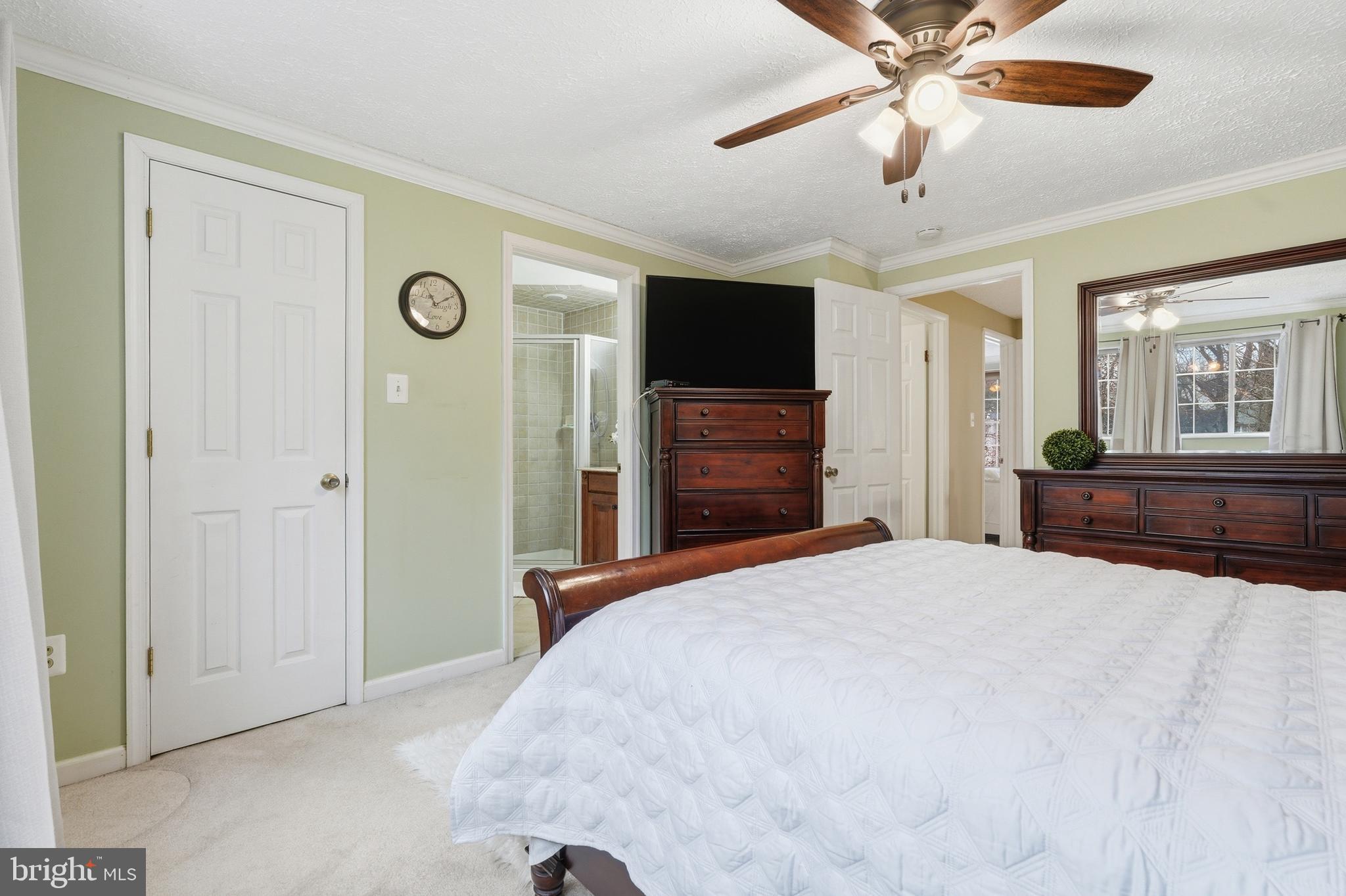 10504 Apple Ridge Road Gaithersburg, MD 20886 - Photo 13 of 33 a spacious bedroom with a bed and a flat screen tv