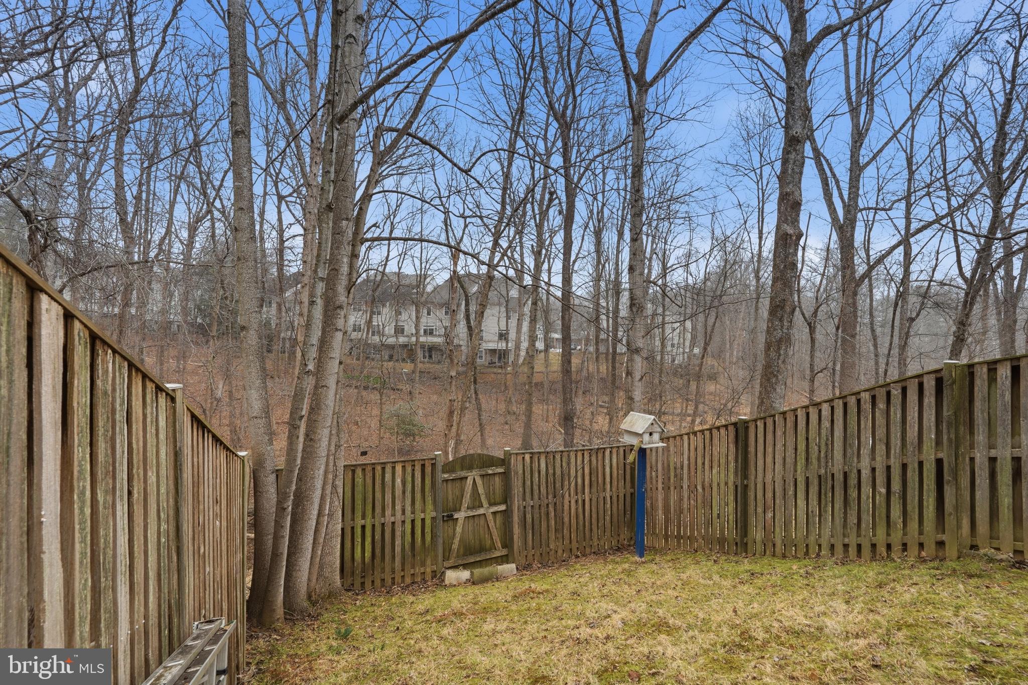 10504 Apple Ridge Road Gaithersburg, MD 20886 - Photo 29 of 33 a view of backyard with wooden fence and large trees