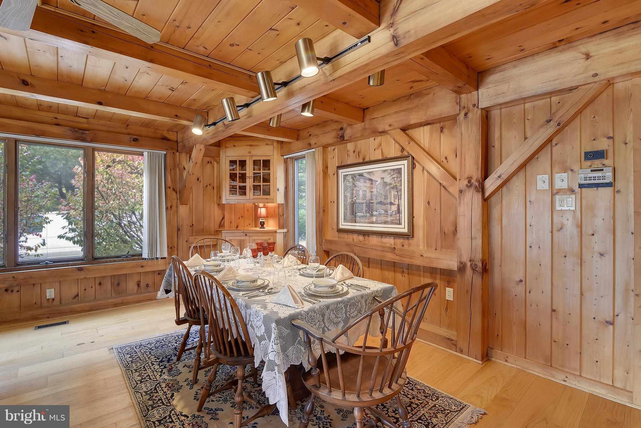 38243 Lime Kiln Road Middleburg, VA 20117 - Photo 17 of 94 Lighted Dining Room with Built in China Cabinet