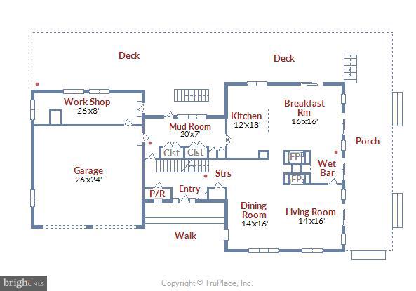 38243 Lime Kiln Road Middleburg, VA 20117 - Photo 85 of 94 Main Level Floor Plan