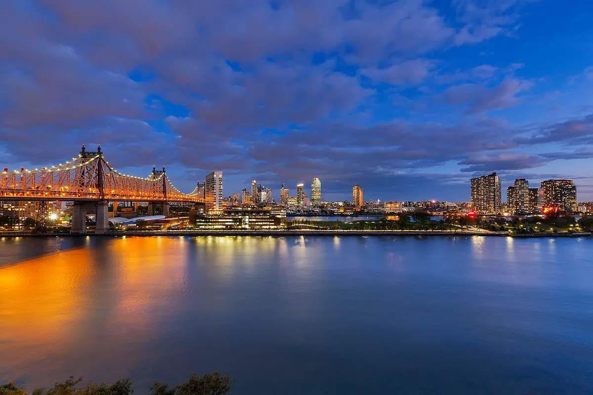 45 Sutton Place South, Unit 14F Manhattan, NY 10022 - Photo 18 of 20 a view of a city