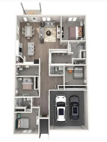 a view of a fireplace with cabinet